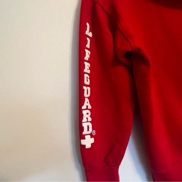 POPULAR Red Lifeguard Hoodie Sweatshirt from Amelia Island, FL - Picture 6 of 9